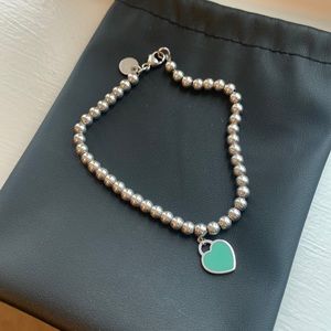 Tiffany heart tag ball bracelet